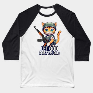 Kitten soldier Baseball T-Shirt